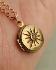 Tiny Compass Star Locket – ban.do Compass Locket, Star Locket, Peter And The Starcatcher, Gold Locket Necklace, Silk Purse, Photo Necklace, Gold Locket, Photo Engraving, Photo Locket