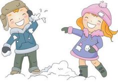 a boy and girl playing in the snow while talking on their cell phones by bnp design studio