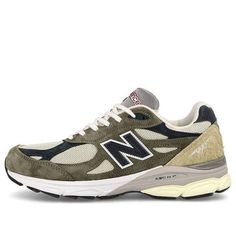 New Balance Teddy Santis x 990v3 Made in USA 'Olive' M990TO3 (SNKR/Retro/Unisex/Low Top/Made In Usa) Classic Green Sneakers For Outdoor, Classic Green Outdoor Sneakers, New Balance 990 V, New Balance Teddy Santis, Teddy Santis, Stylish Sneakers, Low Top, Perfect Pair, New Balance