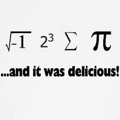 the pi symbol is shown in black on a white background, and it was delicious