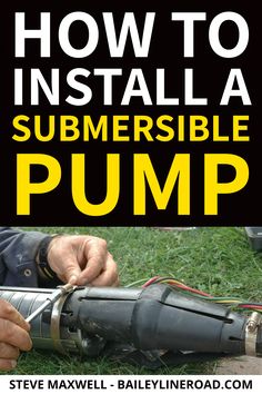 how to install a submersible pump