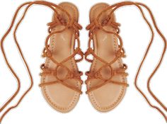 Casual Braided Sandals For Spring, Trendy Adjustable Strap Sandals, Trendy Brown Strappy Lace-up Sandals, Trendy Braided Sandals For The Beach, Trendy Braided Sandals For Vacation, Casual Braided Open Toe Sandals, Brown Casual Ankle Strap Lace-up Sandals, Casual Strap Sandals For Vacation, Casual Lace-up Sandals With Cushioned Footbed For Vacation