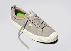 CARIUMA : Women's Low Top Cloud Grey Suede Sneaker | The OCA Low Canvas Sneakers Womens, Leather Vans, Leather Sneakers Men, Sneaker Men, Grey Sneakers, Grey Suede, Suede Sneakers, Gray Suede, Sneaker Brands