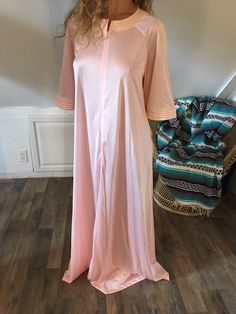 Vintage Vanity Fair Robe, Medium, NOS Robe, Women's Robe, Vintage Robe, Women's sleepwear, Vintage Sleepwear, Sustainable Lingerie, 1970s by OneLacyLady on Etsy Retro Nightgown For Sleepovers, Vintage Spring Sleepwear For Home, Retro Fitted Sleepwear For Loungewear, Fitted Retro Sleepwear For Loungewear, Retro Spring Sleepwear For Pajama Party, Vintage Spring Sleepwear, Retro Sleepwear For Spring Pajama Party, Vintage Dresses For Pajama Party, Spring Retro Nightgown For Sleep