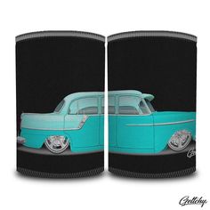 Geltchy | FC HOLDEN Beer Stubby Cooler GMH Black Retro Street Machine 2 Tone Teal / Aqua Illustrated Car Memorabilia Gift Car Memorabilia, Car Gift, Black Retro, Dry Hands