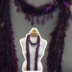 These beaded scarf necklaces are made with Italian silk yarns and mohair and other yarns. A great accent for your summer wardrobe. They are lightweight and comfortable to wear. Measuring 48 inches in length. A mix of pinks, lavender and a splash of blue. Comes in linen gift pouch Purple Yarn Scarf, One Size Purple Bohemian Scarf, One Size Bohemian Purple Scarf, Purple Bohemian Scarf One Size, Bohemian Purple Scarf One Size, Purple Bohemian Scarf, One Size, Beaded Scarf, Mohair Scarf, Christmas Scarf