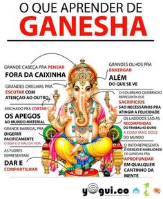 an image of ganesha with the words in spanish