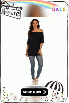 Black Cotton Blend Off Shoulder Tops Black Non-stretch Tops For Day Out, Non-stretch Black Top For Day Out, Black Top For Day Out, Shoulder Tops, Off Shoulder Tops, Women Tops, Black Cotton, Shoulder Top, Off Shoulder