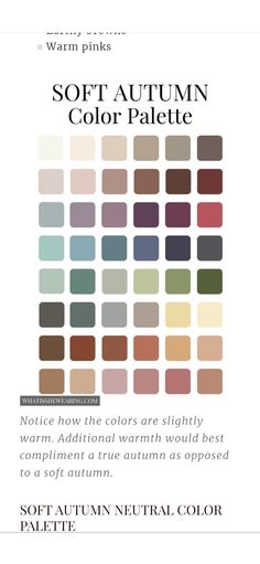 Soft Autumn Color Palette, Color Season, Fall Color Palette, Soft Autumn, Neutral Colour Palette, Soft Pink, Fall Colors, Makeup Looks, Style Inspiration