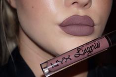 Nyx embellishment lip lingerie liquid lipstick on me