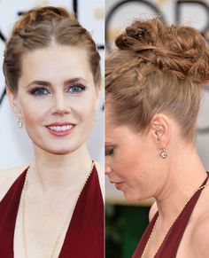 Date Night Hair & Makeup Looks - Amy Adams' Braided Updo from #InStyle @tjmaxx Hair Makeup Looks, Makeup Looks To Try, Date Night Hair, Night Hair, Red Carpet Hair, Amy Adams, Braided Updo, Hair And Makeup, Significant Other