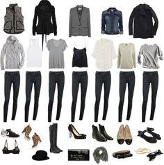 Style - Minimal + Classic Capsule Wardrobe Black, Wardrobe Black, Minimalist Wardrobe, Outfit Casual, Clothes And Shoes, New Wardrobe, Travel Outfit