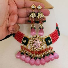 We bring beautiful Jewelry sure to elevate any look! Kindly pay attention to all photos and video and ask questions about the item prior to ordering. Jeweled Kundan Necklace For Party, Beaded Kundan Necklace For Party, Jeweled Kundan Necklace For Diwali Party, Diwali Kundan Beaded Choker, Bollywood Style Kundan Beaded Choker, Festive Party Jeweled Kundan Necklace, Festive Kundan Beaded Jewelry Sets, Beaded Kundan Choker Necklace, Festive Beaded Kundan Choker Necklace