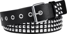 Black Punk Belt With Rivets, Trendy Black Belts With Rivets, Double Grommet Belt, Grommet Belt, Room Stuff, Branded Belts, Studded Belt, Faux Leather Belts, Studded Leather