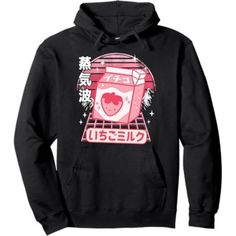 Available In Unisex Xs, S, M, L, Xl, And Xxl. Just Place An Order And Message Your Size After! Otaku Pastel Goth Pink Retro Japanese Kawaii Strawberry Milk Pullover Hoodie Express Your Style With This Adorable Pastel Goth Hoodie Featuring A Kawaii Strawberry Milk Design! Made From Soft, Durable Fabric, This Pullover Is Perfect For Casual Outings Or Showcasing Your Love For Japanese Culture And Retro Aesthetics. It Includes A Spacious Kangaroo Pocket And Adjustable Hood For Added Comfort. Materia Pastel Goth Sweatshirts & Hoodies, Pastel Goth Hoodie, Milk Design, Goth Hoodie, Kawaii Strawberry, Retro Japanese, Japanese Kawaii, Pink Retro, Strawberry Milk