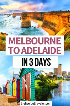 melbourne to adelaide in 3 days with text overlay