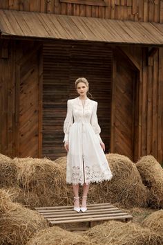 Mean Blvd, Silk Midi Dress, Bishop Sleeve, Jolie Photo, Lace Midi Dress, Skirt Design, Lace Applique, Classic White, A Line Skirt