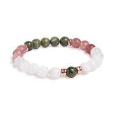 Open your heart to compassion and tranquility with this 'Gentle Heart' bracelet, featuring nurturing Serpentine and the warm embrace of Strawberry Quartz. Sacred Stones, Open Your Heart, Classic Bracelets, Strawberry Quartz, Ancient Cultures, Bracelet Ideas, Storage Pouch, Feminine Energy, Heart Bracelet