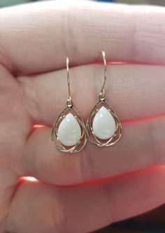 This is a beautiful pear teardrop design earrings that is handmade brand new. It is set in real Solid 14Kt Gold. You can choose if you want 14Kt White Gold, 14Kt Yellow Gold or 14Kt Rose Gold. I have these earrings available with all gemstones that you can see in my store. This is the perfect gift for mom, wife, fiancee, girlfriend, valentine, daughter, family or friend. It is a special gift for mother's day, valentine's day, wedding, bridesmaid, anniversary, birthday, Christmas, Easter, New Yea White Pear-shaped Teardrop Earrings For Anniversary, Elegant White Pear-shaped Teardrop Earrings, White Teardrop Dangle Earrings For Anniversary, Elegant White Pierced Teardrop Earrings, Elegant White Teardrop Pierced Earrings, White Teardrop Earrings For Formal Occasions, Elegant White Teardrop Earrings, Formal White Teardrop Pendant Earrings, Teardrop Earrings For Anniversary