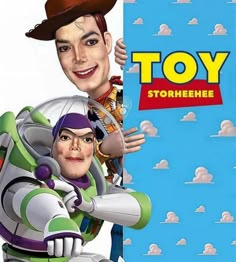 an image of toy story book cover with buzz lightyear and woody the spaceman