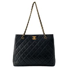 Used Chanel Chain Shoulder Bag Matelasse Coco Mark Caviar Skin Chanel Tote Black (Sku: Gzl14qng) === General === Brand : Chanel === Design === Type : Shoulder Bag, Tote Bag Material : Caviar Leather Color : Black Hardware Color : Gold Gender : Women === Size === Size (Hxwxd) : 24cm X 31cm X 7cm / 9.44'' X 12.2'' X 2.75'' === Included Items === Accessories : None Accessories Notice : Before Purchasing, Please Refer To The Images Of The Accessories Included With The Item. === Condition === Condition : Used (Very Good) Ranking : Rank A Used - A Few Traces Of Usage, Some Scratches / Dirt Can Be Seen But Overall In Very Good Condition Seller Ranking : Rank A Overall Scratches : Slight Elegant Business Bag With Chain Detail, Elegant Business Bags With Chain Detail, Classic Black Bag With Gold Chain, Classic Formal Shoulder Bag With Gold Chain, Luxury Black Shoulder Bag With Gold Chain, Everyday Luxury Black Bag With Chain, Black Chain Bag For Everyday Luxury, Elegant Black Bag With Gold Chain, Chanel Chain