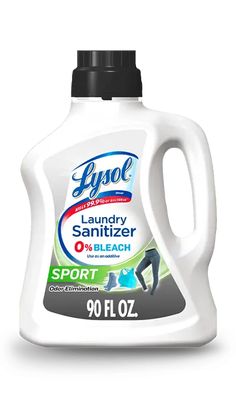 lysol laundry sanitizer on the white background