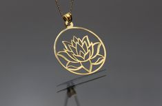 Lotus Necklace 14k 18k Real Gold Lotus Flower Necklace Pendant - Gold Necklace for Woman - Yoga Jewelry - gold lotus pendant ▶ 14K Solid Gold (585) ▶ 18K Solid Gold (750) ▶ Options: White,Rose,Yellow ▶ You can buy this necklace without chain. ABOUT NECKLACE Handmade with 14k/18k solid real gold. You can order this Lotus gold necklace with 3 different color options, 5 different necklace length options and free & express shipping to the all-around the world. What is 14k Gold? 14K gold is a mixture Elegant Lotus Flower Jewelry Gift, Gold Flower Jewelry For Meditation, Elegant Gold Plated Jewelry For Meditation, Elegant Gold-plated Jewelry For Meditation, Gold Spiritual Jewelry With Flower Shape, Spiritual Yellow Gold Jewelry With Flower Pendant, Spiritual Yellow Gold Flower Pendant Jewelry, Gold Lotus Flower Jewelry For Gift, Symbolic Gold Flower Pendant Jewelry