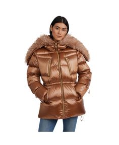 in stock Fur Puffer Jacket, Knit Sleeve, Sherpa Lined, Jacket Sale, Puffer Coat, Outerwear Women, Puffer Jacket, Oversized Fits, Faux Fur