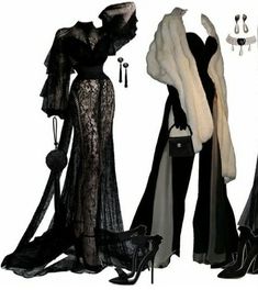 Aesthetic Villain Outfits, Goth Villain Outfit, Lilith Inspired Outfit, Cute Goth Outfit Ideas, Cool Villain Outfits, Villain Clothes Design, Black White Outfits Classy, Goth Mommy Outfits, Villian Outfit Women