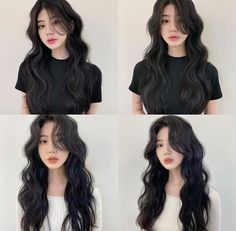 Asian Hair Perm, Wave Perm Short Hair, Curly Asian Hair, Korean Wavy Hair, Wavy Perm, Long Hair Perm, Digital Perm, Korean Hairstyles, Hair Perm