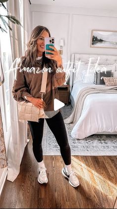 Olivia Craynon on Instagram: "Back for Fall!🙌🏻🍂 Comment LOVE IT below and I will message you details or head to my Amazon storefront🤍 

This is from last Fall and I had to share because this was a go to every day leggings outfit for me. The oversized tunic tee layers perfectly under the sweatshirt and my favorite leggings! 

#amazonfashionfinds #falloutfitideas #falloutfitinspo #casualoutfits #casualoutfitideas #momstyle" Tshirt Over Sweatshirt Outfit Layered, Tshirt Over Sweatshirt Outfit, Walmart Clothes, Walmart Outfits, Leggings Outfits, Casual Tshirt, Favorite Leggings, Leggings Outfit, Oversized Tunic