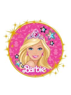 barbie the princess is wearing a tiara with butterflies around her head and name on it