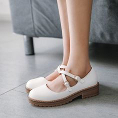 Heel Height: 3.5cm Platform Height: 1 cm Style: Fashion,Korean Occasion: Casual,Party/Club,Office/Career,Dress Season: Spring,Summer,Fall/Autumn,Winter Package Contents: 1 x Shoes (Pair) Size Guide: 34 = foot length 21.5-22cm (Foot width=8-8.5cm) 35 = foot length 22-22.5cm (Foot width=8.5cm) 36 = foot length 22.5-23cm (Foot width=8.5-9cm) 37 = foot length 23-23.5cm (Foot width=9cm) 38 = foot length 23.5-24cm (Foot width=9-9.5cm) 39 = foot length 24-24.5cm (Foot width=9.5-10cm) 40 = foot length 2 Cute Flat Mary Janes For Spring, Cute Flat Heel Mary Janes For Spring, White Casual Mary Janes For Summer, Casual White Mary Janes For Summer, White Casual Mary Janes For Spring, Casual White Mary Janes For Spring, White Mary Janes With Round Toe For Summer, White Round Toe Mary Janes For Summer, White Mary Janes For Spring