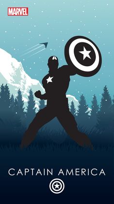 the captain america movie poster is shown