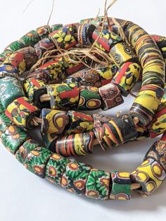 Condition as shown. Please inspect carefully These are old beads and are showing an expected level of chipping and pitting as is the case for 300 year old beads African Trade Beads, African Beads, Venetian Glass, Jersey City, Trade Beads, Jewelry Inspiration, Year Old, Gems, Craft Supplies