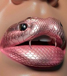 Disco Glam, Lip Wallpaper, Purple Flowers Wallpaper, Snake Art