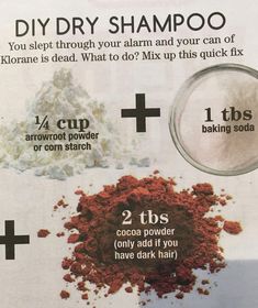 Diy Dry Shampoo Powder Dark Hair, Homemade Dry Shampoo Arrowroot, Homemade Non Toxic Shampoo, Dry Shampoo Powder Diy, Homemade Dry Shampoo For Dark Hair, Natural Dry Shampoo Diy, Home Made Dry Shampoo, Diy Dry Shampoo Dark Hair, Dry Shampoo For Dark Hair