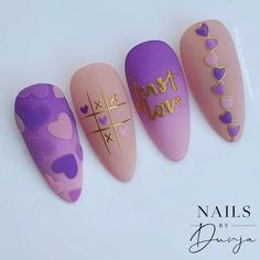 Dunja Habssaoui (@nails_by_dunjahabssaoui) • Fotos y videos de Instagram Classy Nail Art Ideas, Valentine Nail Art, Lavender Nails, Beauty Nails Design, Trendy Nail Design, Short Acrylic Nails Designs, Classy Nails, Bling Nails