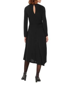 Whistles Asymmetric Jersey Midi Dress Luxury Black Asymmetrical Midi Dress, Womens Midi Dresses, Black Midi Dress, Buy Online, Black Dress, Midi Dress, Black