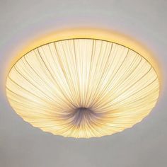 a white ceiling light hanging from the ceiling