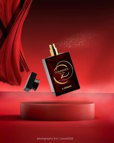 Youtube Photoshoot, Art Product Photography, Karate Picture, Spicy Perfume, Angel Wings Decor, Red Perfume, Yalda Night, Advertising Ideas