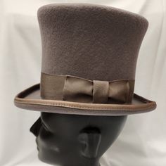 Broadway Quality, Made In Usa, 100% Wool Squire 6.25" Top Hat. Color: Grey American / Nearest 1/8 Inch / Metric Cm / Size Code 6 3/4 21 1/8 54 Small 6 7/8 21 1/2 55 Small / Child L 7 1/4 22 5/8 58 Large 7 3/8 23 59 Large Broadway Quality Made In Usa By Hxc Hatcrafters Inc. These Hats Are Of High Quality And No Longer Manufactured So The Sizes And Quantity Available Are Finite. We Also Cannot Accept Lower Bids On These Hats As They Are Already At Reduced Prices. Top Hat, Accessories Hats, Made In Usa, Gray Color, Mens Accessories, Man Shop, Wool, Hats, Grey