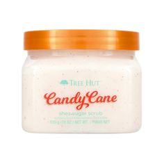 Spread on a little holiday cheer and reveal soft, glowing skin with Tree Hut's Candy Cane Shea Sugar Scrub. This body scrub features fragrance notes of creamy vanilla and butter mint, topped with that classic peppermint scent. Made with Peppermint Oil and Vanilla Extract to help soothe and soften skin.Tree Hut scrubs are formulated with 100% real sugar, certified shea butter, and an array of natural oils, including Evening Primrose, Safflower Seed, Sweet Almond, Macadamia, and Orange Oil. It provides superior exfoliation to leave skin feeling soft, smooth and glowing. Tree Hut products are paraben-free and DMDM-free.Apply all over body in a circular motion in shower or bath. Rinse and follow with a Tree Hut Body Butter for ultimate hydration. Tree Hut Cotton Candy Scrub, Tree Hut Candy Cane Scrub, Candy Cane Scrub, Christmas Tree Hut Scrub, Tree Hut Body Scrub Christmas, Candy Cane Tree Hut, Christmas Shower Products, Tree Hut Christmas, Christmas Tree Hut