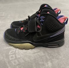 Nike Air BO1 Black/Hot lava "BO JACKSON" 705069-002 Size 10 #34 classic 2014. Fast shipping good overall condition ready to wear some fading in suede as seen in pics mainly on one strap suede material could use a cleaning but otherwise In great condition for age all intact hard to find style and color Let’s Make A Deal, New Era 39thirty, Bo Jackson, Strap Shoes, Suede Material, New York Mets, Nike Dunks, All Black Sneakers, Nike Air