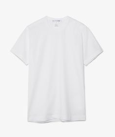 The Plain Knit T-Shirt  item  from the brand   Comme des Garçons Shirt from the  FA2020  campaign , has arrived || is now available at . Cdg Shirt, Lulu Outfits, Plain White Shirt, Plain White T Shirt, White Plains, Comme Des Garcons Shirt, Comme Des Garcons Play, Pantalon Large, Plain Shirts