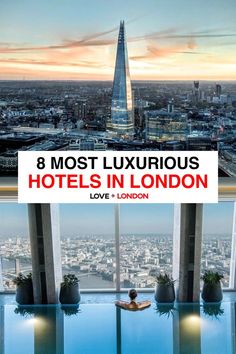 the london hotels with amazing views are featured in this advert for love and london