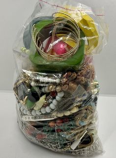 High end vintage costume jewelry grab bag. You won't be disappointed Mystery Jewelry Bags, Thrifted Jewelry, Lots Of Jewelry, Mystery Bag, Todo List, Thrift Finds, Jewelry Lookbook, Grab Bag, Bag Vintage