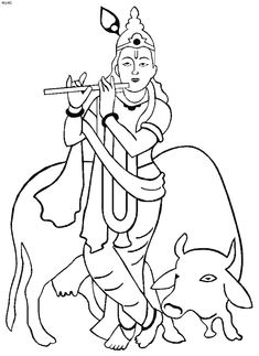 Krishna Coloring Pages, Holi Painting, Dancing Drawings, Easy Love Drawings, Krishna Janmashtami, Pooja Room, Krishna Painting, Indian Art Paintings