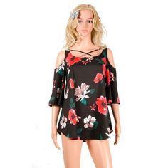 Floral Print Blouse Off Shoulder Blouse Casual Women Clothing  #Tops #lestyleparfait #clothing #blackfriday #fashion #fashionblogger #instaphoto #sexytops #beautiful #blouses Three Quarter Sleeve Blouses, Tie Dye Shirts, Blouse Price, Floral Print Shirt, Cold Shoulder Blouse, Womens Casual, Shoulder Shirts, Warm Outfits