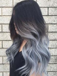 20 Silver Hair Colour Ideas for Sassy Women in 2020 - The Trend Spotter Grey Hair Color Silver, Grey Ombre Hair, Gray Hair Cuts, Silver Grey Hair, Caramel Highlights, Ombré Hair, Trendy Hair Color